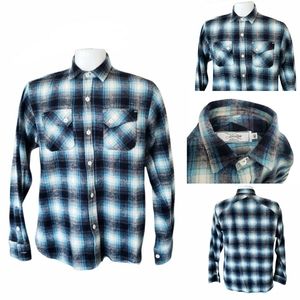 Rare 3sixteen Crosscut Flannel Plaid 